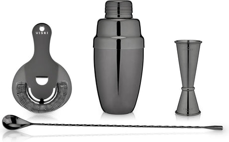 Viski Mixologist Cocktail-Set – Edelstahl – Rotguss – 4-teilig
