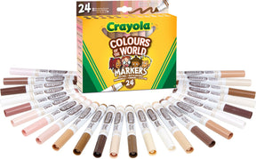 Crayola – Farben der Welt – Filzstifte – 24 Farben – für Kinder
