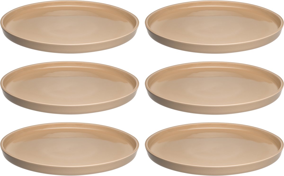 Leonardo roma bord 22cm abrikoos - set 6