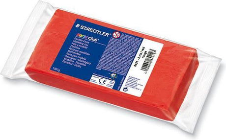 Staedtler Noris Modelliermasse - Block 1 kg - rot