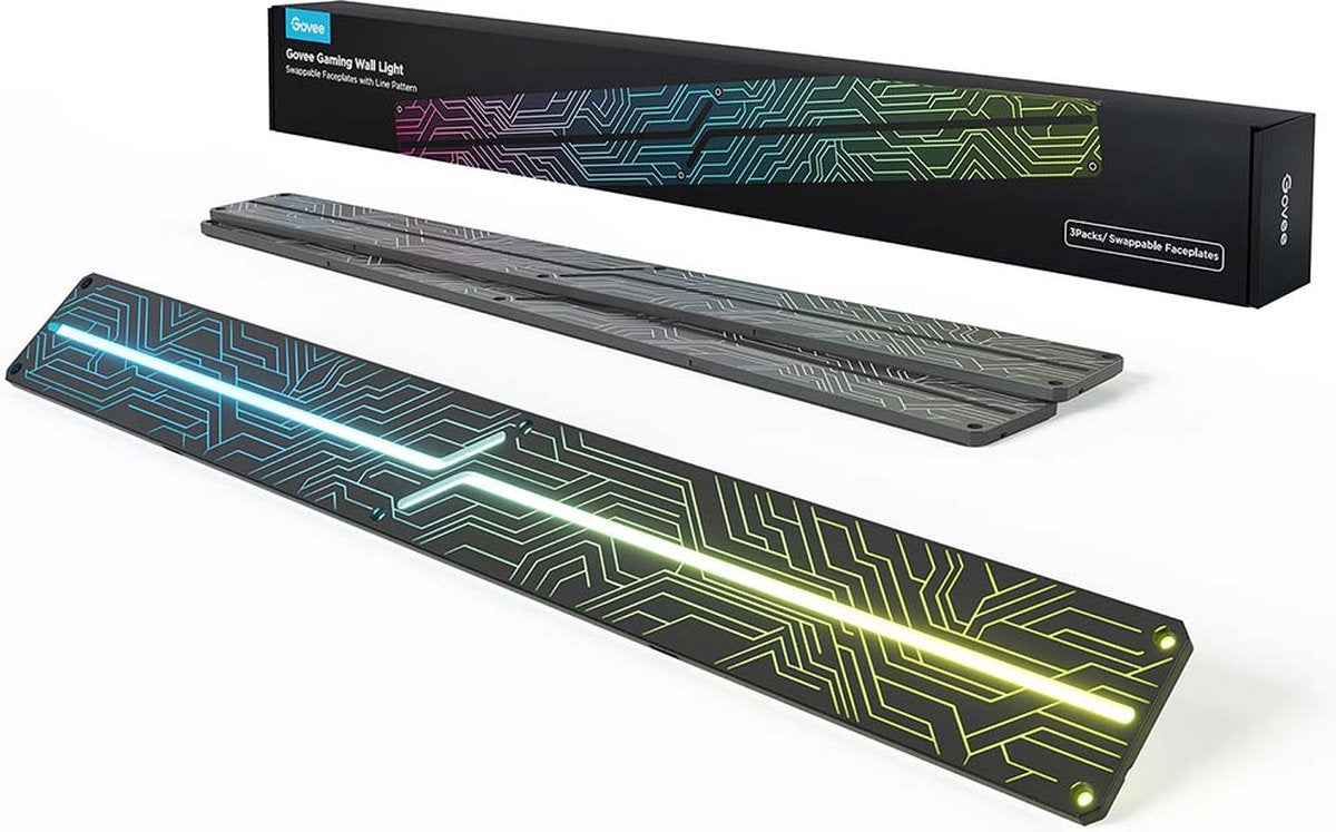 Govee Gaming-Wandleuchten-Frontplatten – Erweiterung für H6063 – 2er-Pack