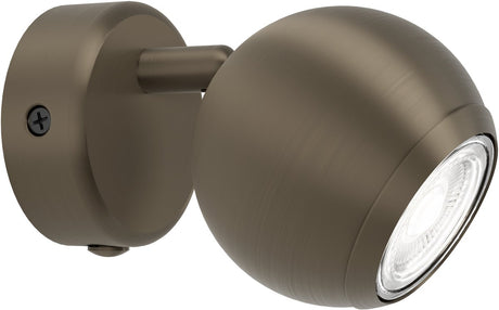 Eglo bimeda 1 plafondlamp - wandlamp - gu10 - ø 8,6 cm - donker brons