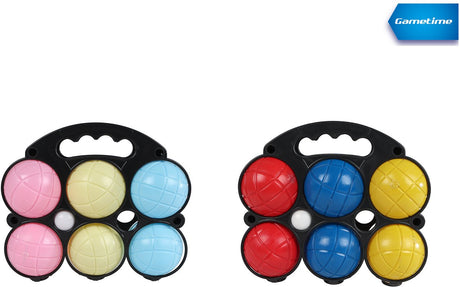 Van Manen Veenendaal BV Lobbes Jeu de Boules Set 6 Kugeln Kunststoff Kinderspielzeug für draußen.