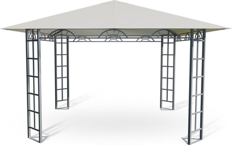 Plonos 4934 – luxe tuinpaviljoen – beige – 3 x 3 m inclusief 4 zijwanden