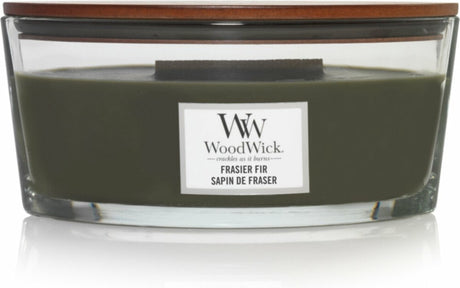 Woodwick Heartwick Flame Ellipse Duftkerze – Frasier-Tanne – 50 Brennstunden