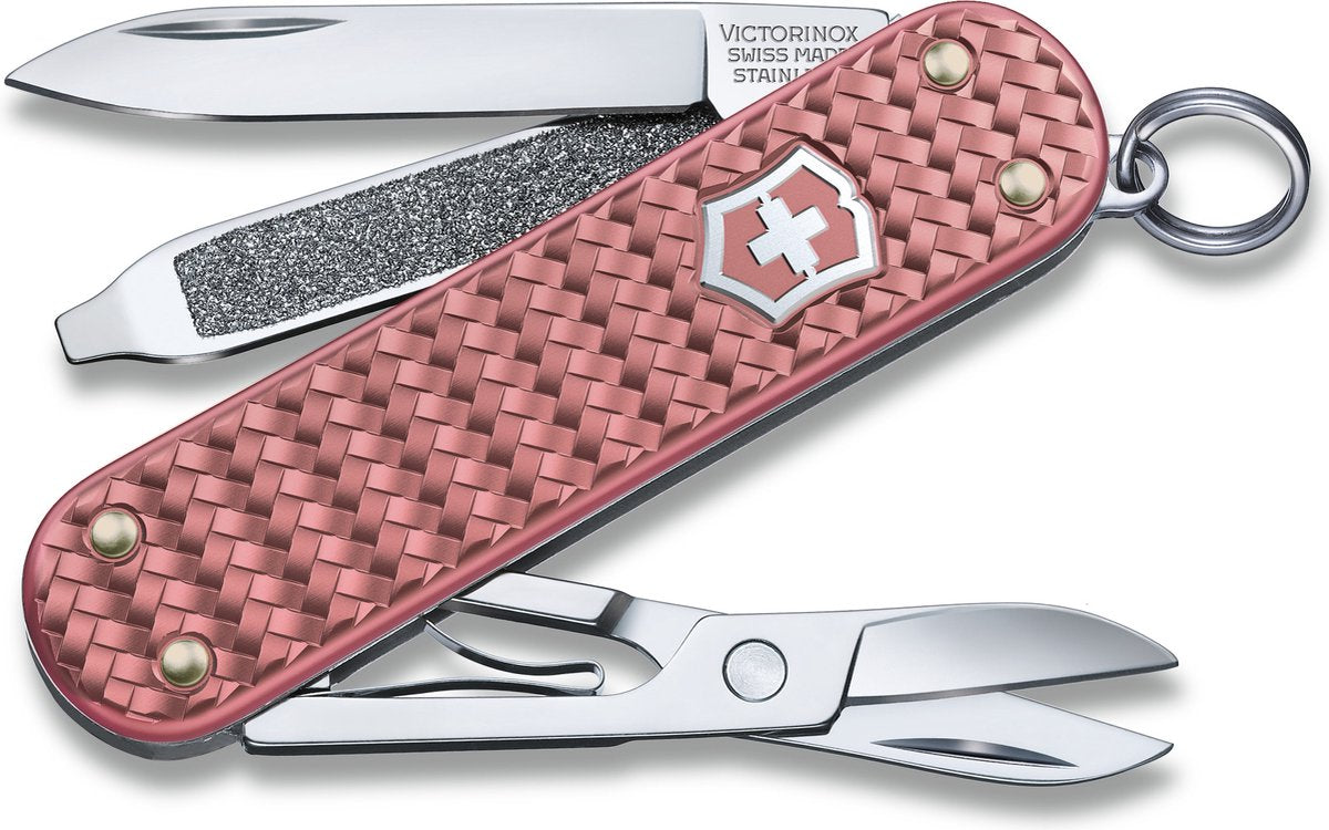 Victorinox klassisches Edel-Alox-Taschenmesser – sanftes Rosa – 5 Funktionen