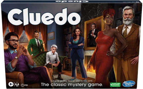Hasbro Brettspiel Cluedo, klassisches Detektivspiel, Familienspiel (Englisch).