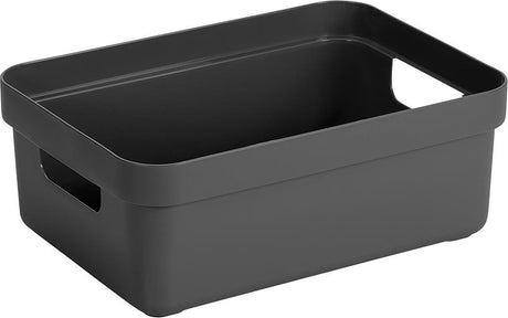 Sunware Sigma Home Aufbewahrungsbox 9l Anthrazit 35,2 x 25,3 x 12,2 cm