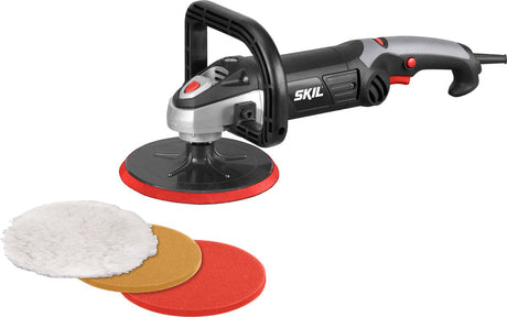 Skil Poliermaschine 1200 W – Poliermaschine Auto – Poliermaschine – Poliermaschine Auto – Sanftanlauf – inklusive Polierscheiben 180 mm – 1144 AA