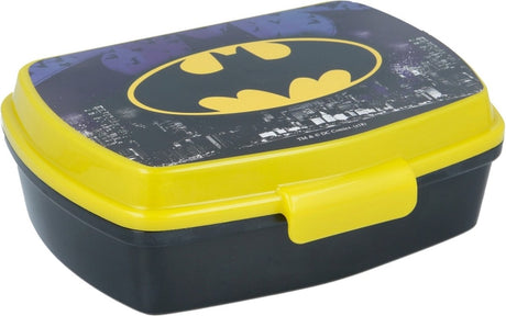 Stor Batman-Lunchbox – Gelb Schwarz – Bat-Man-Lunchbox