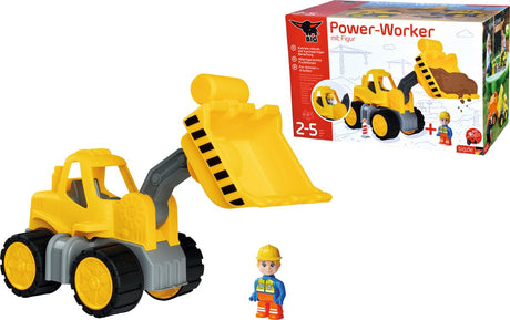 Big Power Worker Radlader + Figur - Sandkasten - Spielzeugfahrzeug