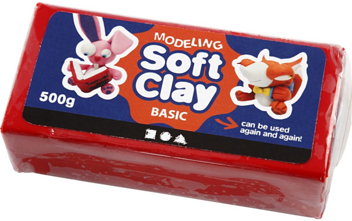 Creativ Company CC weicher Ton 500 gr rot