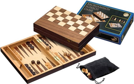 Philos Schach-Checker Backgammon-Kassettenfeld 40 mm, Königshöhe 78 mm