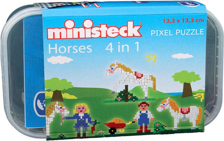 Ministeck Pferde 4in1 Kunststoffbox 500 Stück