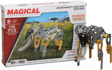Bausatz Elefant aus Metall, 136 Teile.