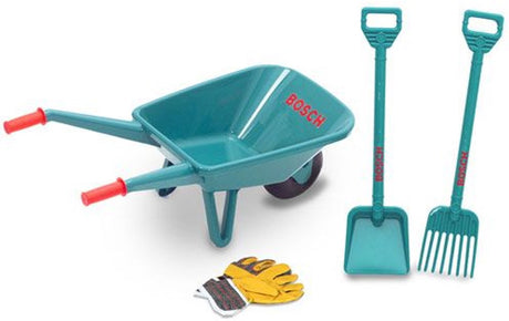 Theo Klein Bosch Gartenspielset mit Schubkarrenspielgerät (4-teilig)