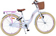 Volare Blossom Kinderfahrrad – Mädchen – 24 Zoll – weiß – zwei Handbremsen