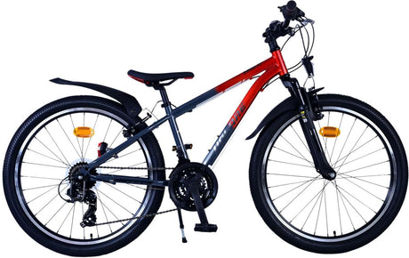 Volare XC Race Kinderfahrrad – 24 Zoll – Rotgrau – 21 Gänge