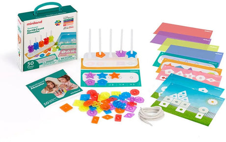 Miniland Lightpad transparentes Spielzeug – Sortieren und Zählen