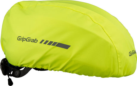 Gripgrab - Wasserdichter Helmüberzug Fahrradhelmüberzug Fahrradhelm Regenschutz - Gelb Hi-Vis - Unisex - Größe Einheitsgröße