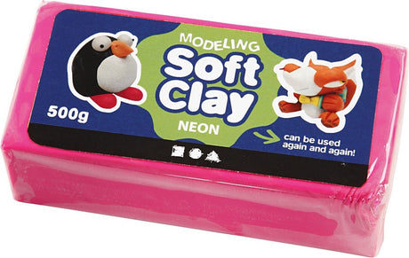 Creativ Company CC Soft Clay 500 gr Neon Pink