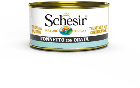 Schesir Katzenkonserve Ozean 85 g – Katzenfutter – Thunfisch-Seebrasse