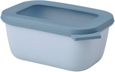 Mepal – Cirqula-Lebensmittelbehälter mit mehreren Schüsseln – 750 ml – rechteckig – nordisches Blau