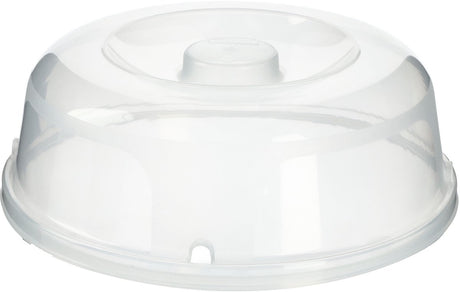 Curver Mikrowellendeckel – rund – Durchmesser 27 cm – transparent – Mikrowellen-Abdeckschale aus Kunststoff