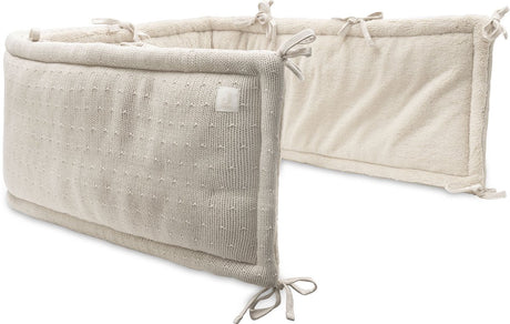 Jollein boxbumper - 180x30cm boxomrander - sprinkle knit - sand