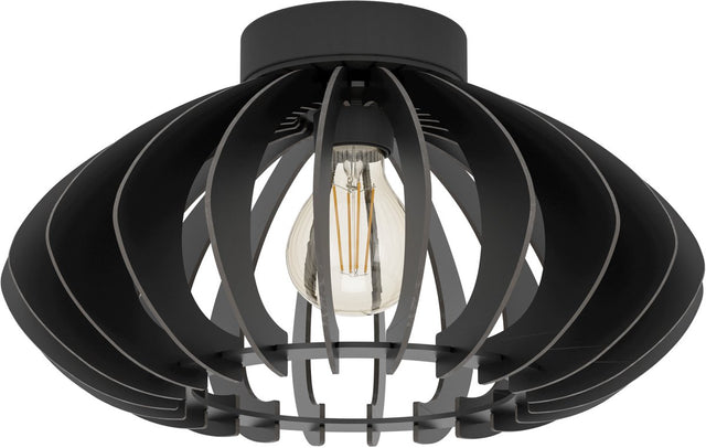 Eglo cossano 3 plafondlamp - e27 - ø 38 cm - zwart