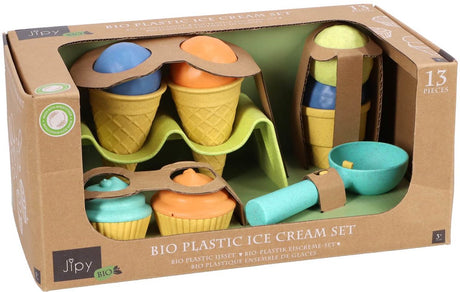 Jipy Eiscreme-Set aus Biokunststoff 13-teilig | 3 Stück