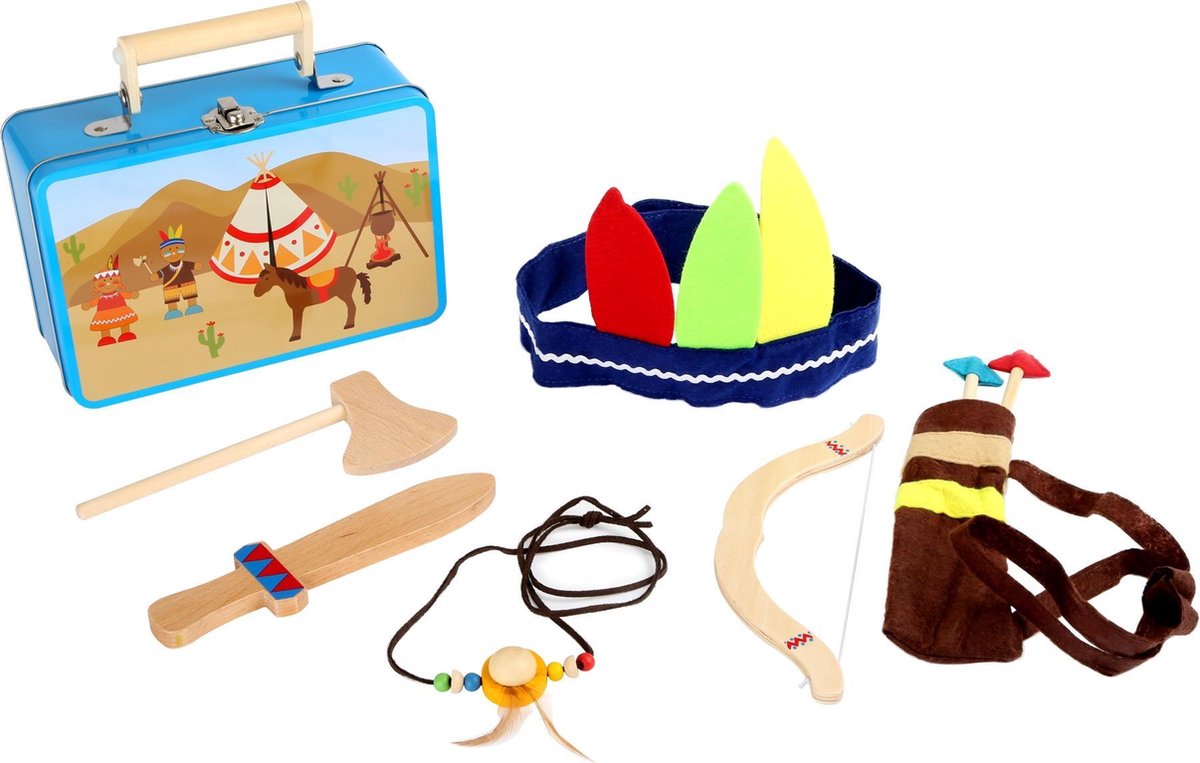 Small Foot - Koffer Indianer-Set