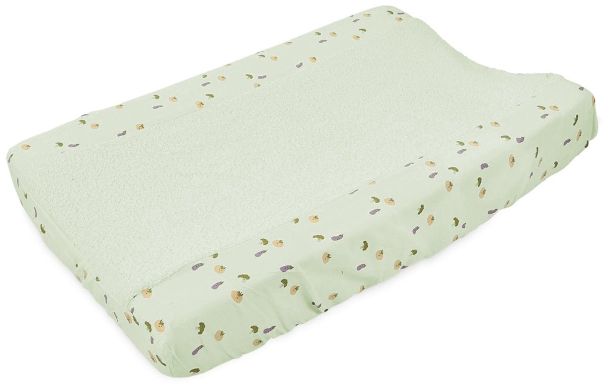 Trixie Wickelauflagenbezug Baby Textil 70x45cm freundliches Gemüse grün.