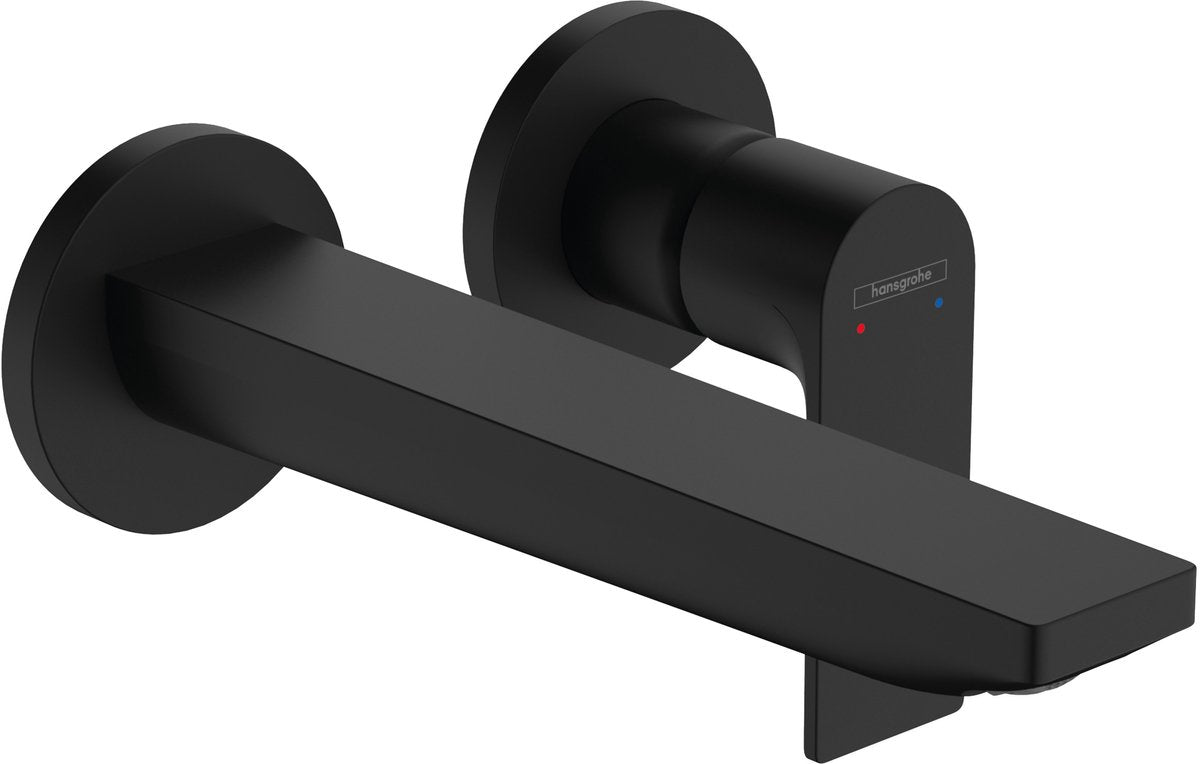Hansgrohe rebris e - inbouw wastafelmengkraan - ééngreeps bediening - 20mm maat - mat zwart