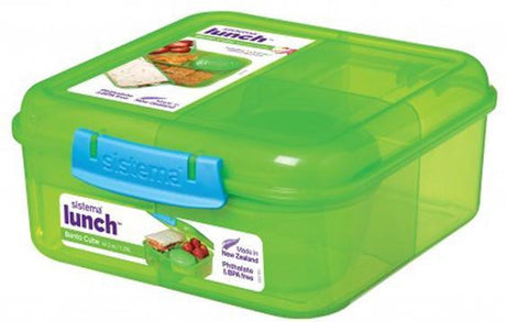 Sistema bento box 1.25l met yoghurtpotje - paars