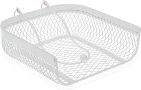 Versa servethouder wit metaal (20 x 6,8 x 18,5 cm)