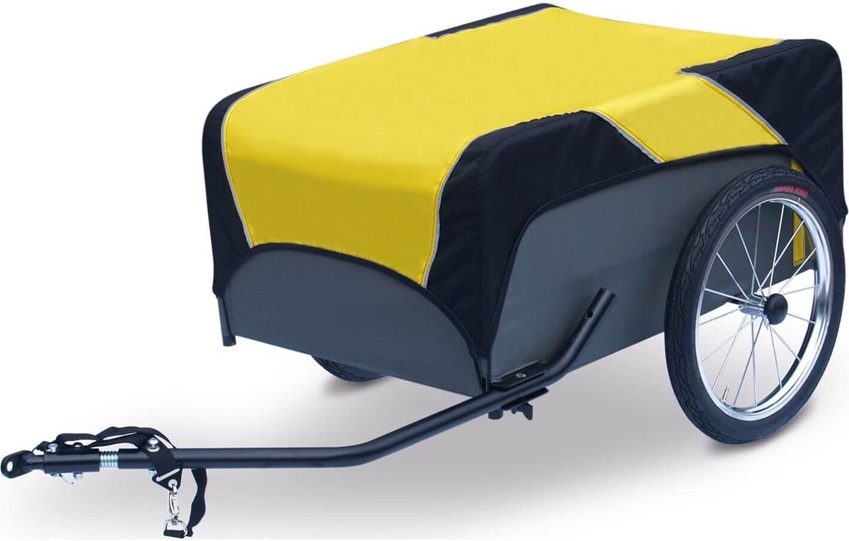 Roland Traveller Fahrradanhänger 130 l 16 Zoll Unisex Schwarz