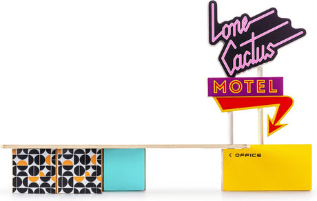 Candylab-Spielzeug, Candylab-Spielzeugauto aus Holzdruckguss – Lone Cactus Motel – Candycar-Welt