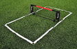 Precision voettennisset mini 1,2 x 2,5 m zwart wit 7-delig