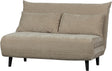 Woood Xem Schlafsofa – 1 Person – Chenille-Stoff – Natur – 80 x 122 x 92