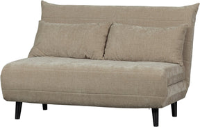 Woood Xem Schlafsofa – 1 Person – Chenille-Stoff – Natur – 80 x 122 x 92