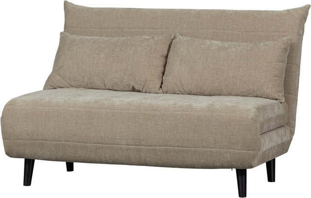 Woood Xem Schlafsofa – 1 Person – Chenille-Stoff – Natur – 80 x 122 x 92