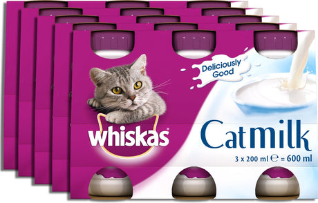 Whiskas Katzenmilch – Katzensnacks – 15 Flaschen x 200 ml