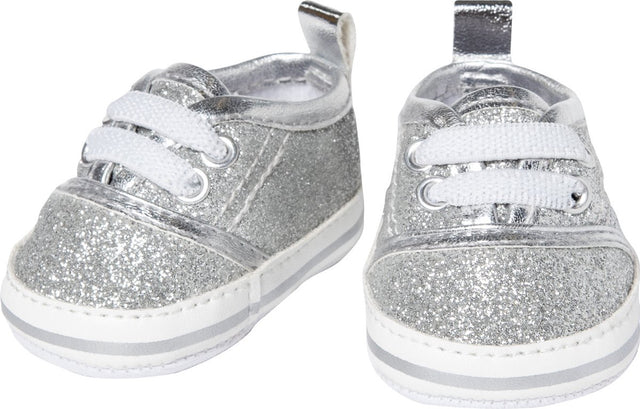 Heless Puppenschuhe Junior 38-45 cm silberweiß