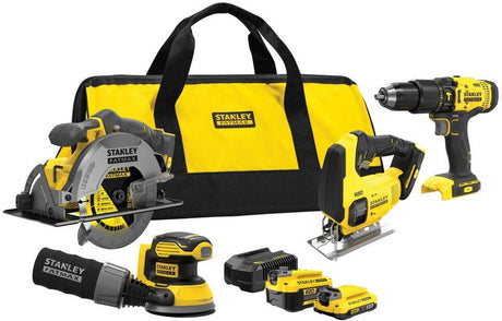 Stanley Fatmax V20-Serie – elektronisches Werkzeugset – 18 V – 2,0 Ah- und 4,0 Ah-Batterien – inklusive Zubehör