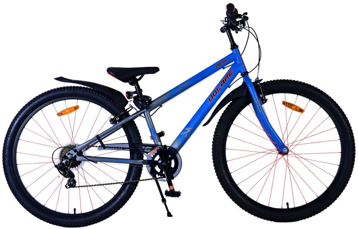 Volare Rocky Kinderfahrrad – 26 Zoll – Blau – 7 Gänge
