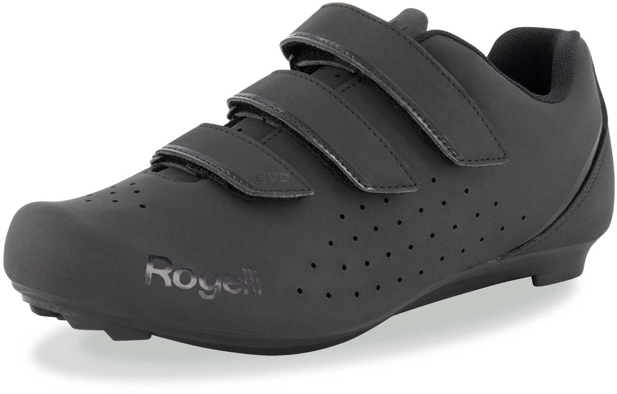 Rogelli r-100 dames en heren fietsschoenen - zwart