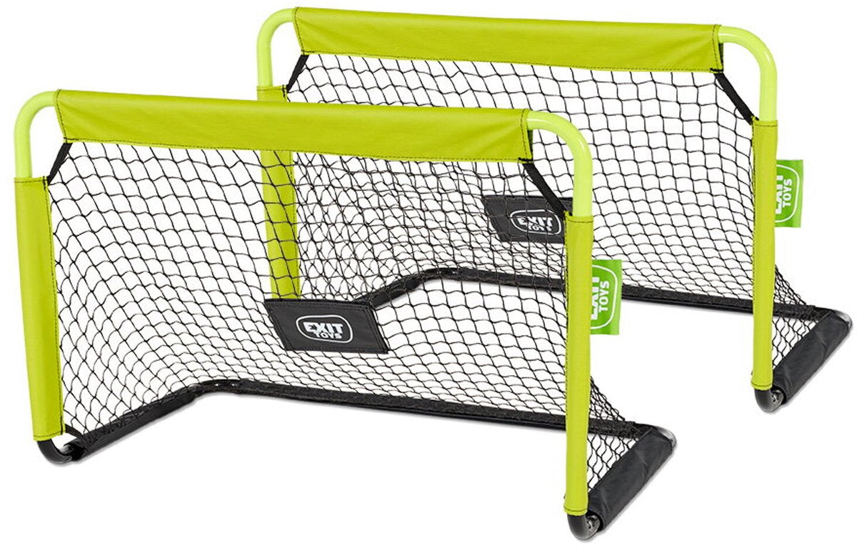 Exit toys exit tempo voetbaldoel 90x60cm - set van 2 - voetbal goal - voor kinderen - tuin