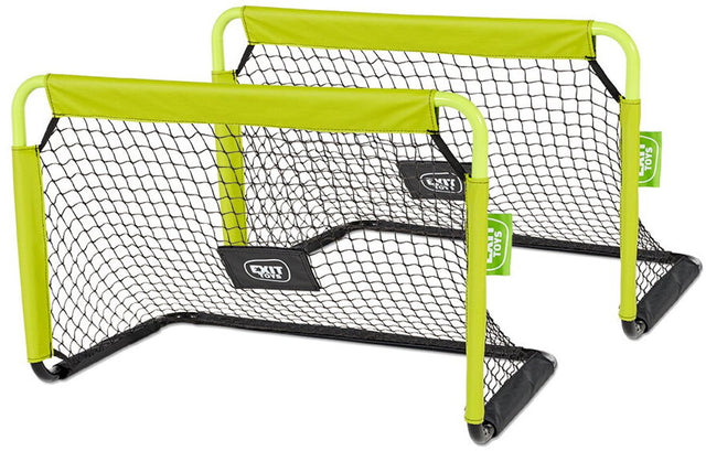 Exit toys exit tempo voetbaldoel 90x60cm - set van 2 - voetbal goal - voor kinderen - tuin
