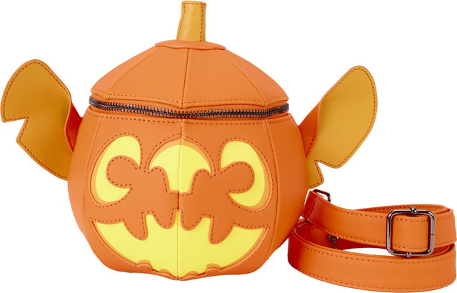 Loungefly disney crossbody bag stitch pumpkin halloween